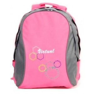 Macaroni Ateneo Universal Student Backpack- Pink and Grey