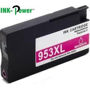 Inkpower Generic Replacement Cartridge F6U17AE for HP Officejet Ink Cartridge 953XL High Yield Magenta