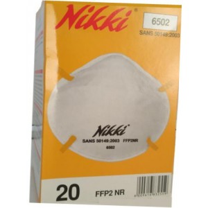 Casey Nikki 6502 FFP2NR Disposal Mask With Aluminium Strip Bonded Nose Clip