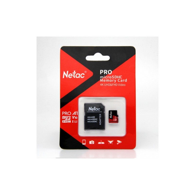 Netac P500 Extreme Pro 16GB Class 10 V10 U1 MicroSDHC Card &amp; Adaptor -  GeeWiz