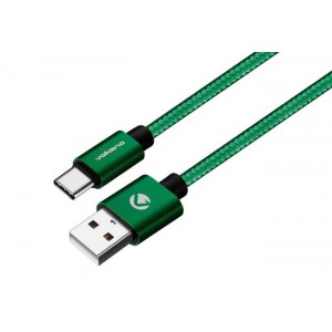 Volkano Fashion Series Micro USB Cable - 1.8m - Apple Green