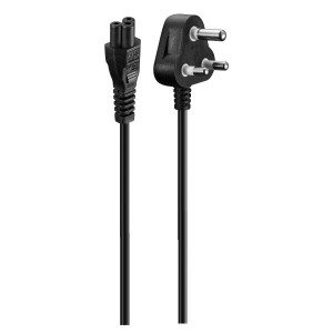 Volkano Presto Series Power Cable 3 Pin Clover  to Type-M 1.8m 2.5A - Black