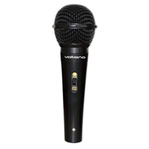 Volkano Vocal Series ABS Wired Microphone – Black
