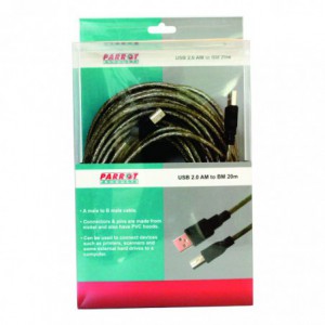 Parrot USB 2.0 AM to BM Cable 20 Meters