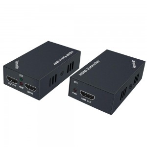 60M HDMI Extender 1080p 3D HDMI Transmitter Receiver over Cat5e/6/7 with IR Control Loop Out 3D EDID Function