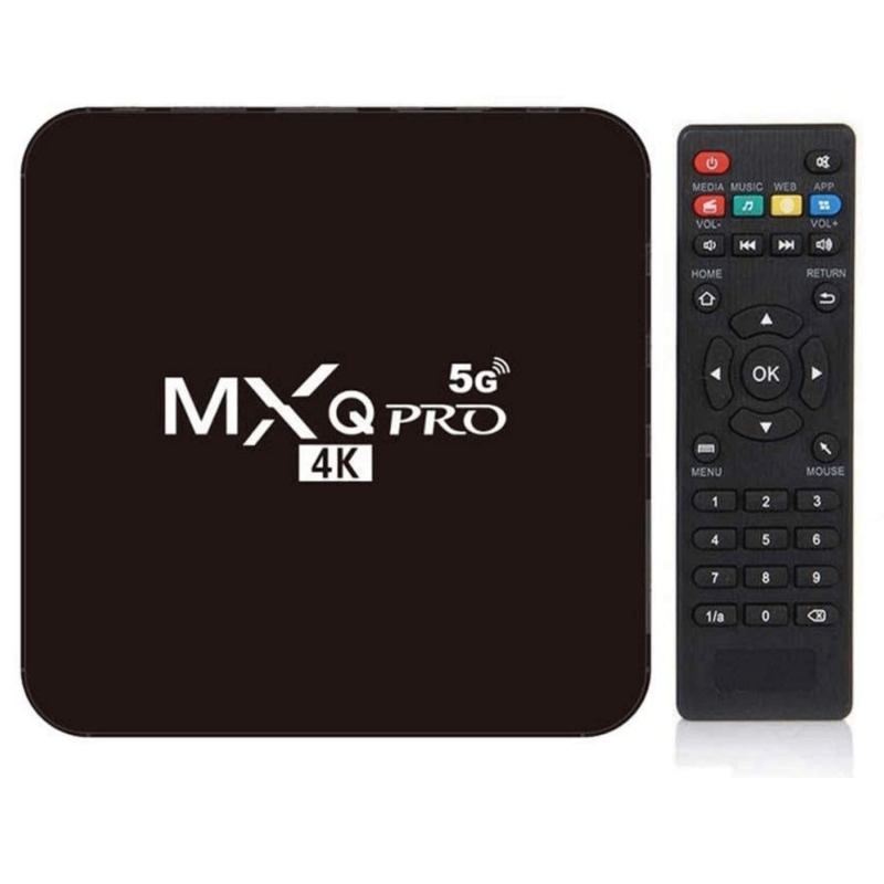 MXQ PRO 4K 5G S905W Smart TV Box - Android Media Player Streamer - 4 X USB  Remote Control - GeeWiz