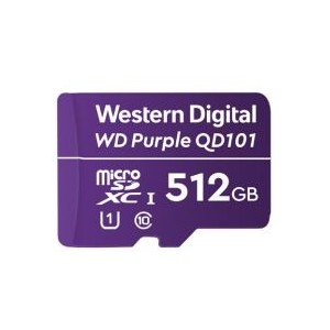 WD Purple SC QD101 microSDXC 512GB Class 10 UHS Class 1 (U1) Memory Card