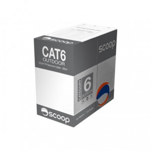 Scoop 305m Box CAT6 Outdoor FTP CCA Cable