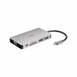 D-Link 9-in-1 USB-C Hub with HDMI/VGA/Ethernet/Card Reader/Power Delivery
