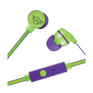 Amplify Sport Quick series Earbuds with Mic - Green/Purple