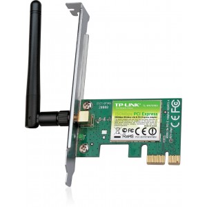 TP-LINK TL-WN781ND Wireless N150 PCI Express Adapter, 2.4GHz 150Mbps, Include Low-profile Bracket