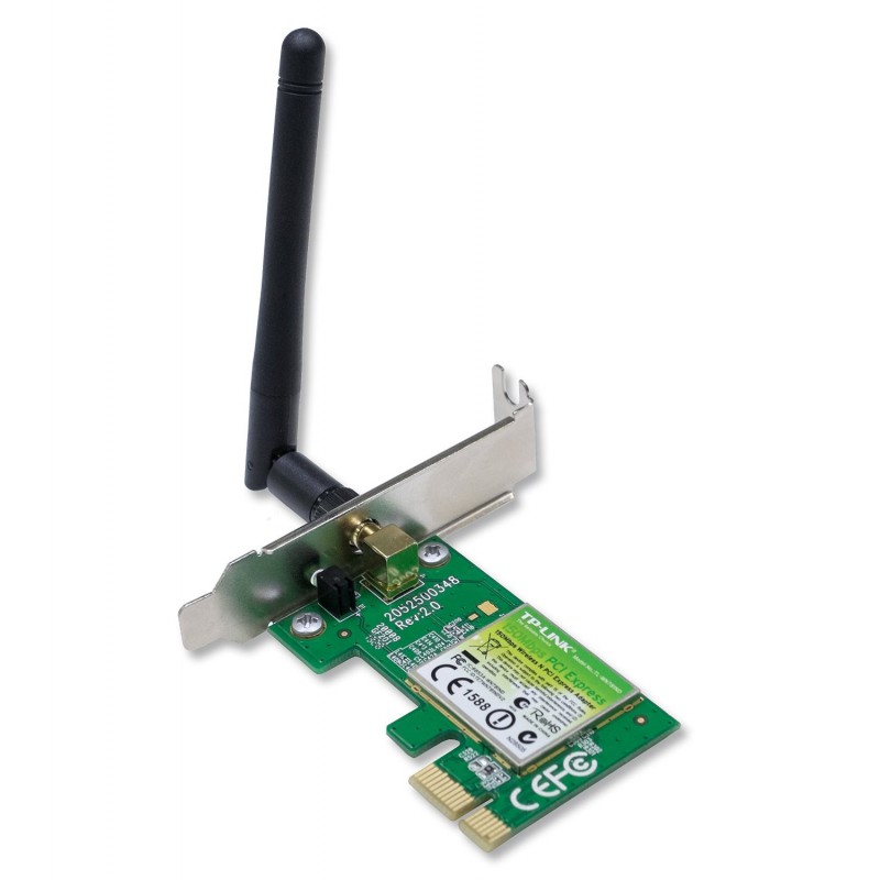 TP-LINK TL-WN781ND Wireless N150 PCI Express Adapter, 2.4GHz 150Mbps,  Include Low-profile Bracket - GeeWiz