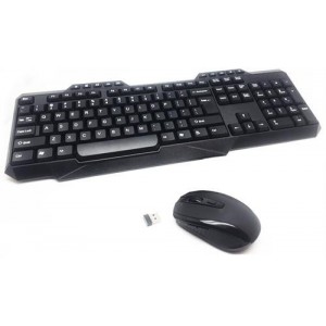 UniQue Wireless USB Multimedia Keyboard and Wireless 5 Button 1000 DPI Optical Mouse Combo