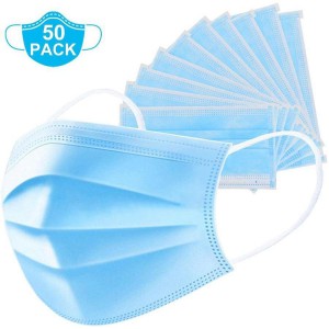 Remedy Health 3-Ply Disposable Protective Face Masks - 50 per pack