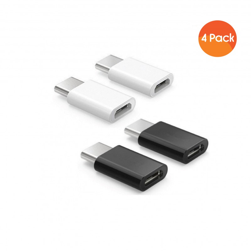 ARKTeK USB-C to Micro USB Adapter for Data Syncing and Charging Convert  Connector -USB Type C Adapter [4-Pack] - GeeWiz
