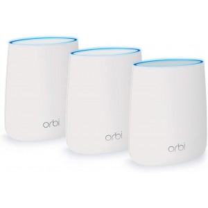 NETGEAR Orbi Tri-band Whole Home Mesh WiFi System with 2.2Gbps speed (RBK23) Router &amp; Extender
