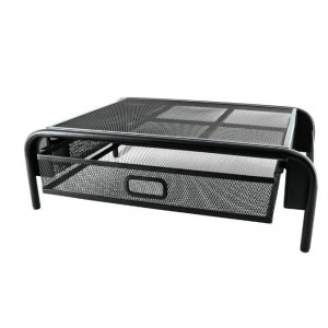 SDS M710 Wire Mesh Computer Monitor Stand With Drawer Organizer