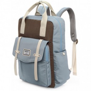 Microworld 14" Blue Casual Custom Logo Hiking Girls Softback Backpack Bag