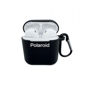 Polaroid Bluetooth True Wireless Series Stereo Earbuds with Silicone Charging Dock - Black
