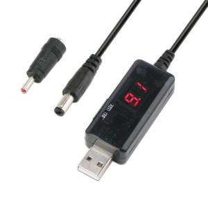 USB Boost Cable 5V Step Up to 9V 12V Adjustable Voltage Converter 1A Step-up Volt Transformer DC Power Regulator with Switch