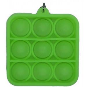 Pop It Mini Bubble Key Ring - Green Square