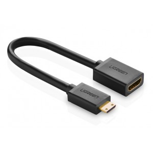 Ugreen Mini HDMI Male to HDMI Female Adapter 4K*2K - Black