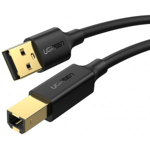 Ugreen USB 2.0 Male-A to Male-B 3m Printer Cable - Black