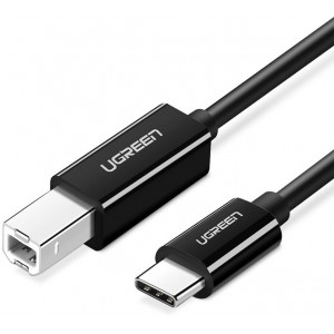Ugreen USB-C to USB 2.0 B 2m Printer Cable - Black