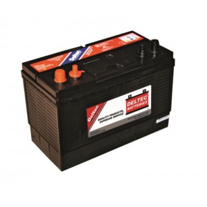Deltec 12V 102Ah Sealed Dual Post Lead Acid Battery with screw terminals.