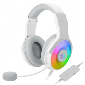 Redragon H350 Pandora 2 USB+3.5mm Aux RGB Gaming Headset – White