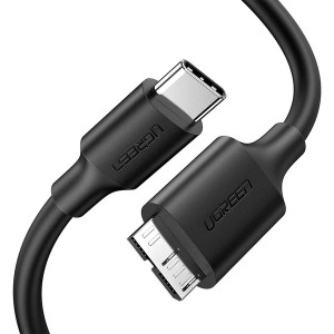 Ugreen Micro B USB 3.0 to USB-C 1m Cable - Black