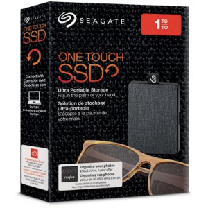 Seagate 1TB One Touch Mini Portable 2.5 inch Solid State Drive - Black
