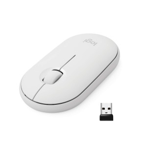 Logitech Pebble M350 Wireless Mouse - Off White