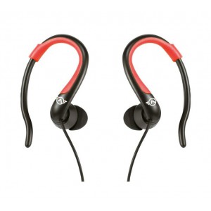 Amplify Sport Rapid Series Earbuds with Pouch - Black/Red