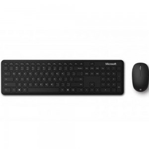 Microsoft - Bluetooth Desktop Keyboard Mouse Set Bluetooth Compatible/Wireless - Black