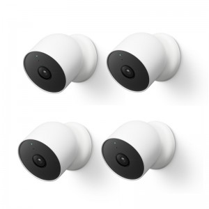 Google Nest Cam 1080p Indoor/Outdoor Camera (Battery) - 4 Pack
