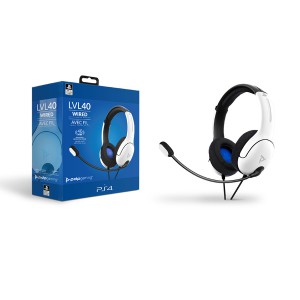 PDP Gaming - PS4 Lvl 40 Wired Headset - White