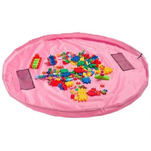 Jerenimo - Foldable Toy Clean Up Bag - Pink