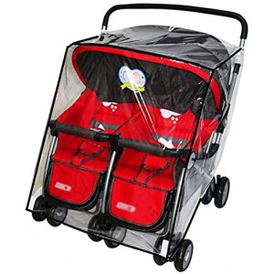 Universal Double Stroller Rain Cover (Side by Side)