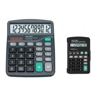 Sentry Twin Pack Home and Office Calculators