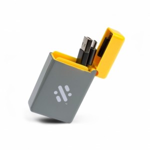 Swipe - Retractable 3-In-1 Charge USB Cable - Yellow