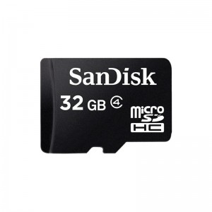 SanDisk  SDSDQM-032G-B35A  32GB microSDHC Memory Card Class 4 With SD Adapter