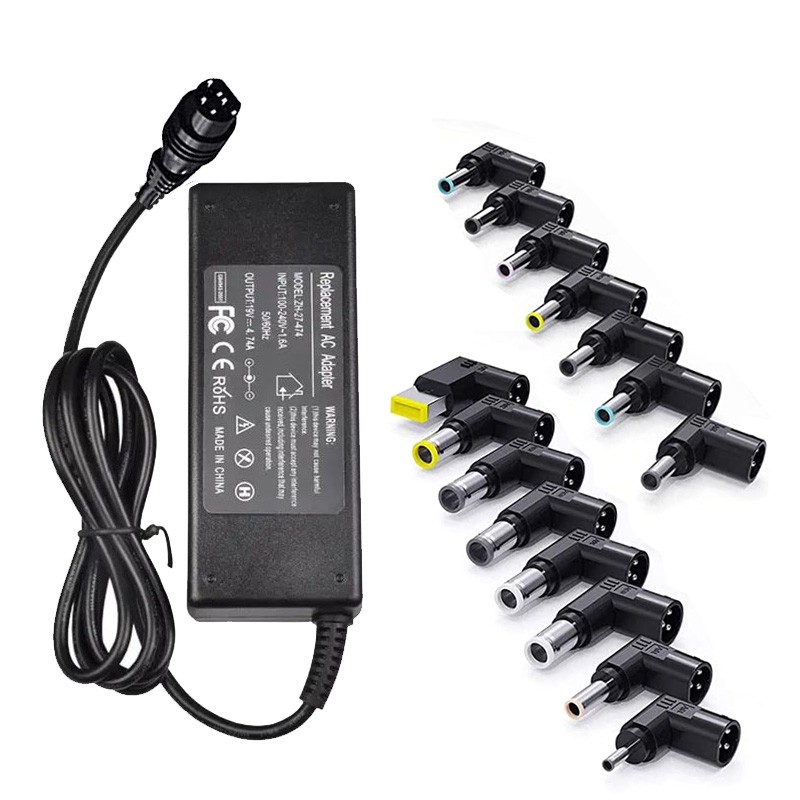 90W Universal Laptop Charger with 15 tips 19V 4.74A - GeeWiz