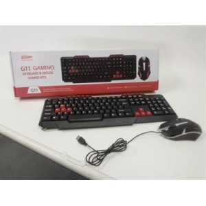UniQue G11 Gaming Wired 114 Keys USB Keyboard and 1000 DPI Optical Mouse Combo