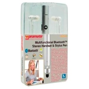 Promate BluPen.2 Multifunctional Bluetooth Stereo Handset &amp; Stylus Pen