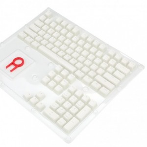 Redragon SCARAB Mechanical Gaming Keycaps Semi-Transparent - White