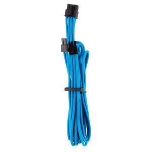 Corsair - Premium Individually Sleeved PCIe Cables (Single Connector) Type 4 Gen 4 - Blue