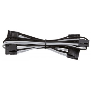 Corsair - Premium Individually Sleeved Peripheral Cable  Type 4 (Generation 3) - White/Black