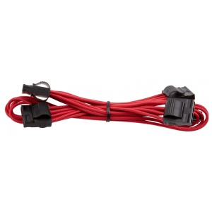 Corsair - Premium Individually Sleeved Peripheral Cable - Red