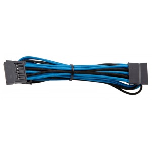Corsair - Premium Individually Sleeved SATA Cable - Blue/Black